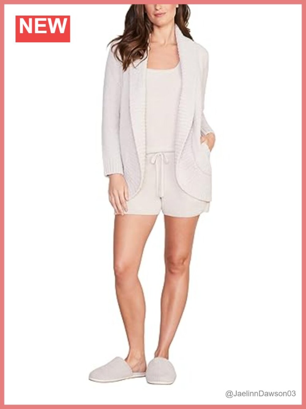 CozyChic Chenille Shawl Cardigan Sweater Relaxed Fit